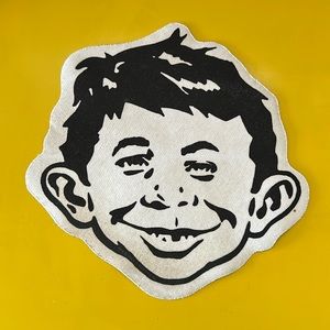 RARE Mad Magazine Alfred E. Neuman Face Logo Mousepad
